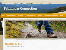 Tablet Screenshot of pathfinderconnection.com